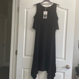 Milan Kiss XL black cold shoulder dress